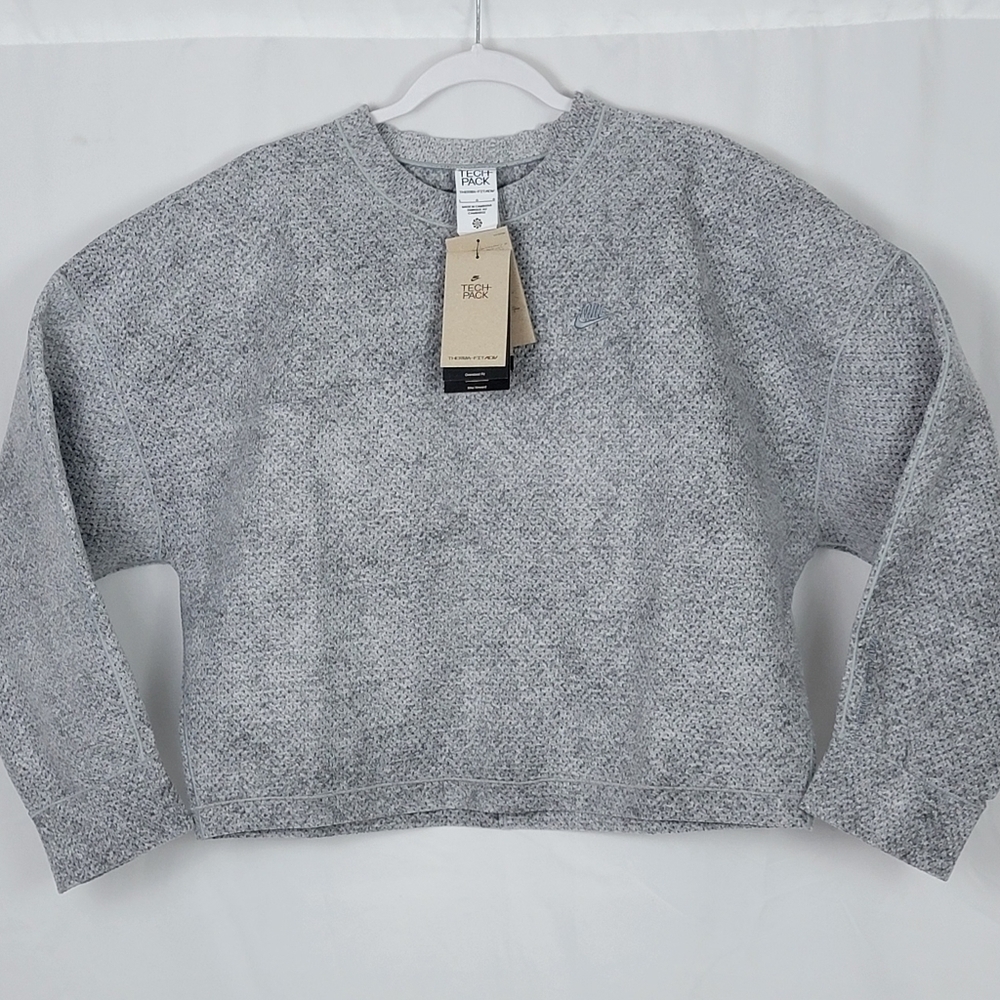 NIKE FORWARD Sweatshirt THERMA-FIT ADV TECH PACK DQ7908-077‎ Womens Sz Large New